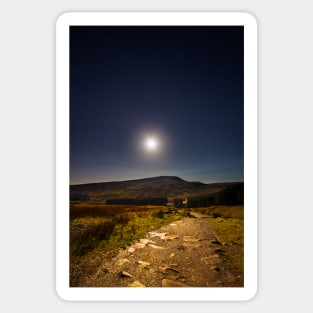 Fan Fawr from Pont ar Daf Footpath, Brecon Beacons National Park, Wales Sticker